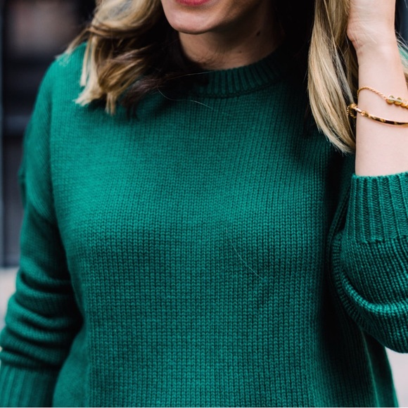 The Best Green Sweater by Treasure-and-bond-something-navy-crewneck-sweater - Picture 2 of 4